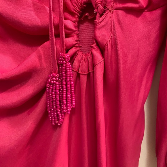 💕💐FARM Rio Fuchsia Blouson Sleeve Midi Dress!💐💕 - Picture 4 of 9